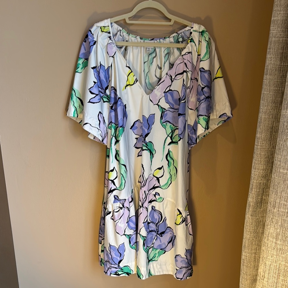A New Day  Floral V-Neck Midi Dress
